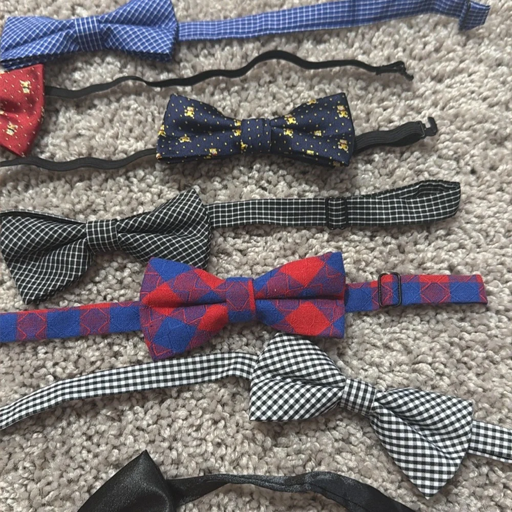 Kids Multi-Pattern Bow Tie Set - Assorted Colors